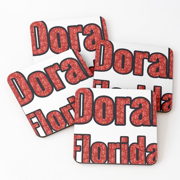 Item preview, Doral Florida City Name With Red Rhinestone designed and sold by TheIconSmith.