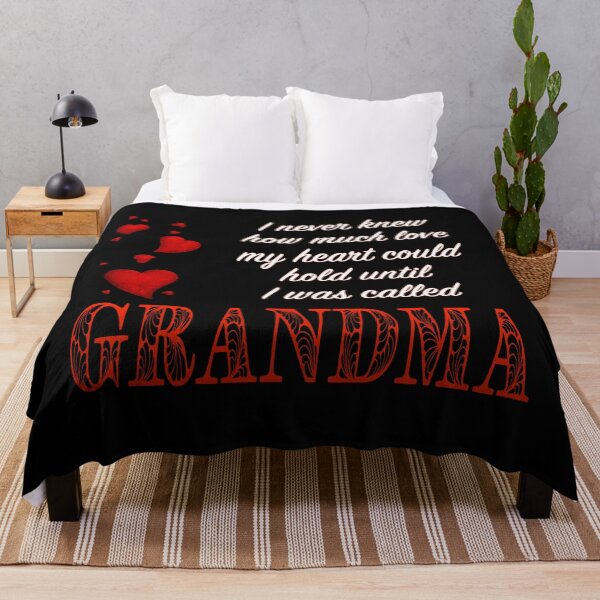 Item preview, I Never Knew How Much Love My Heart Could Hold... Grandma - Red on Black by Amanda M Lucas designed and sold by Amanda Lucas.