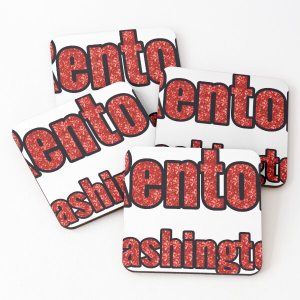 Item preview, Renton Washington City Name With Red Rhinestone designed and sold by TheIconSmith.