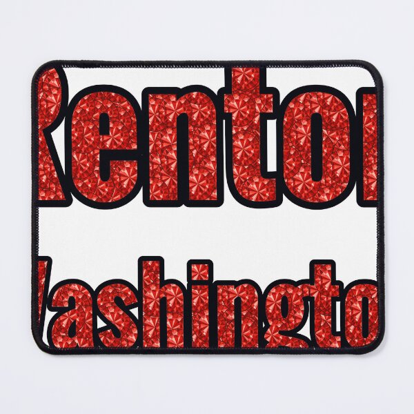 Item preview, Renton Washington City Name With Red Rhinestone designed and sold by TheIconSmith.