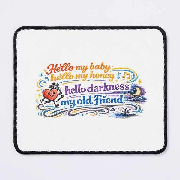 Item preview, Hello Darkness My Old Friend designed and sold by ChickenFund.