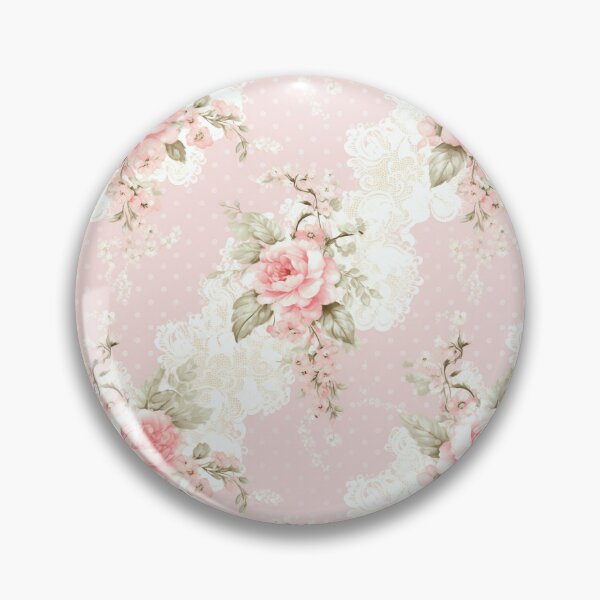 Item preview, Pink Floral Shabby Chic Cottagecore Pattern  designed and sold by LouieVanille.
