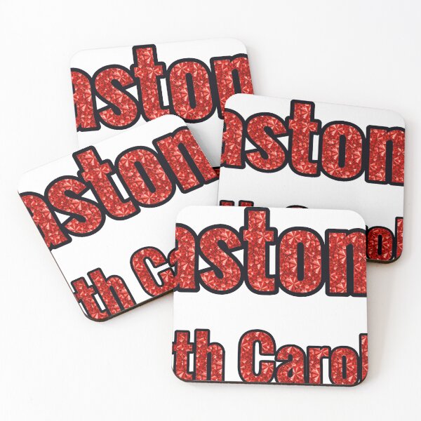 Item preview, Gastonia North Carolina City Name With Red Rhinestone designed and sold by TheIconSmith.