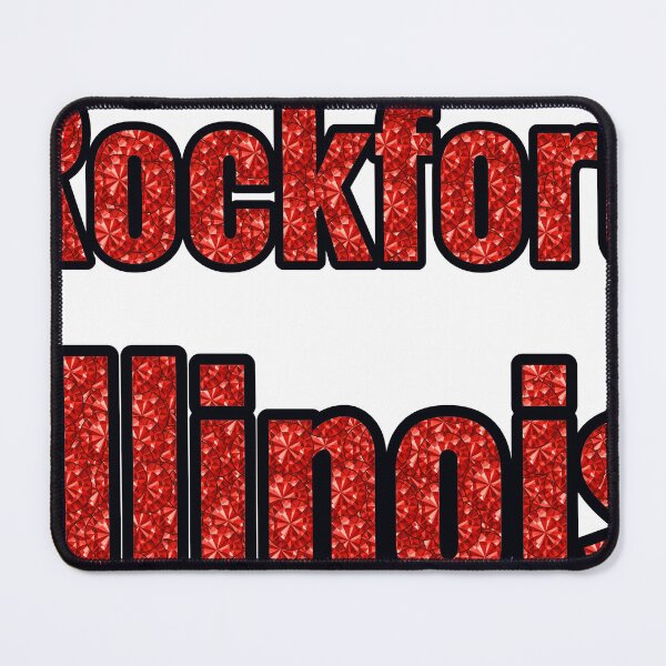 Item preview, Rockford Illinois City Name With Red Rhinestone designed and sold by TheIconSmith.
