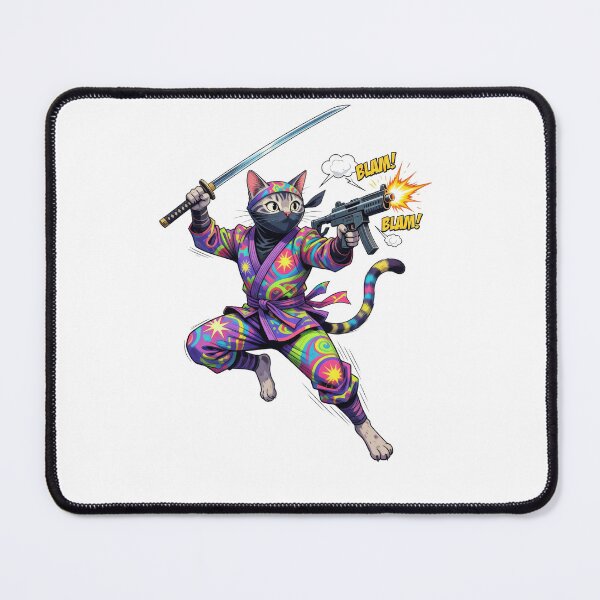 Item preview, Funky Ninja Cat Ambush designed and sold by creator-Ra.