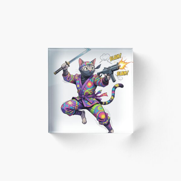 Artikelvorschau, Verrückter Ninja-Katzen-Hinterhalt entworfen und verkauft von creator-Ra.
