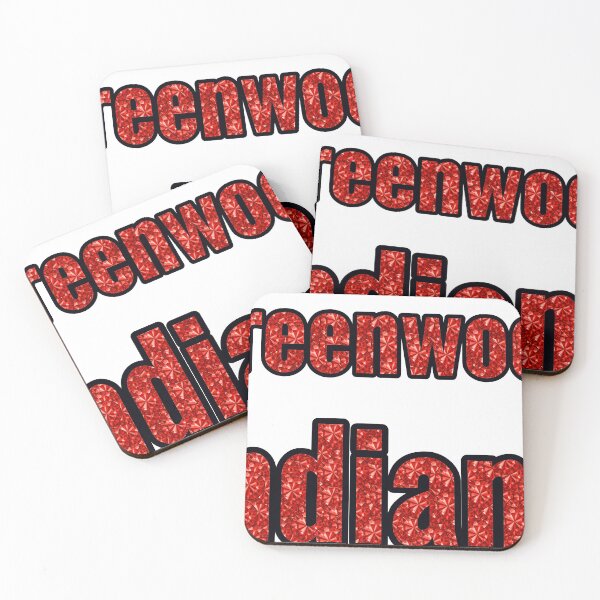 Item preview, Greenwood Indiana City Name With Red Rhinestone designed and sold by TheIconSmith.