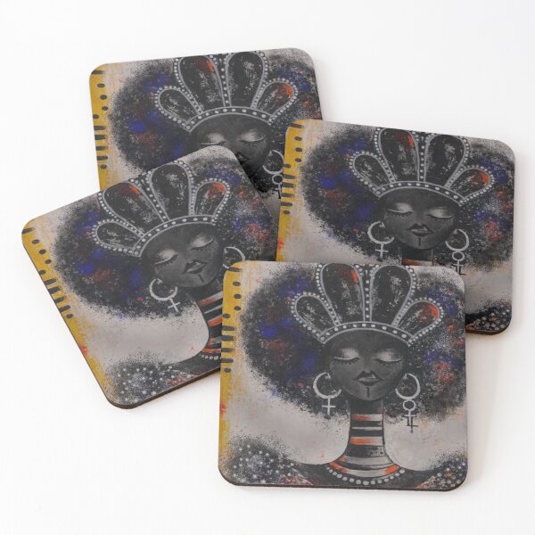 Item preview, Black Woman Portrait | Mystical Dark Art, Bold Feminine Illustration designed and sold by Ojo de Lilith.