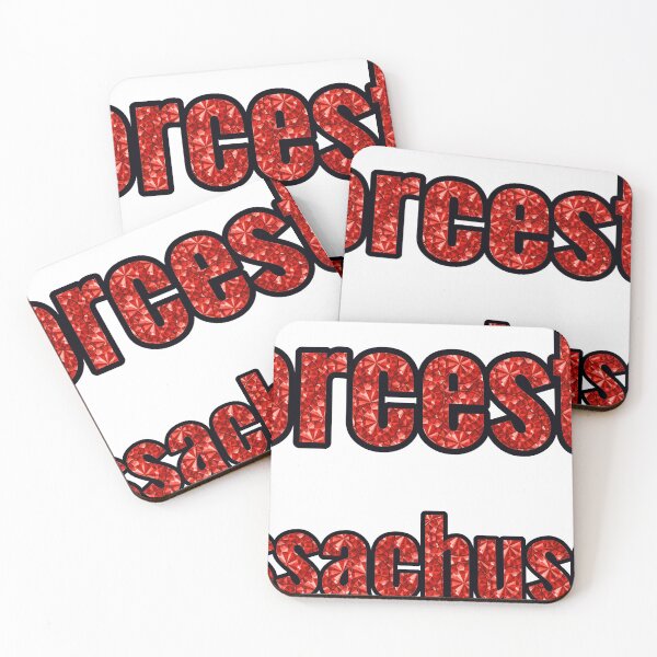 Item preview, Worcester Massachusetts City Name With Red Rhinestone designed and sold by TheIconSmith.