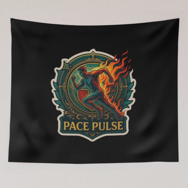 Item preview, Pace Pulse 3 – Runner Rhythm & Training Design | Speed, Stamina & Fitness Lifestyle Tee designed and sold by Typologystudios.