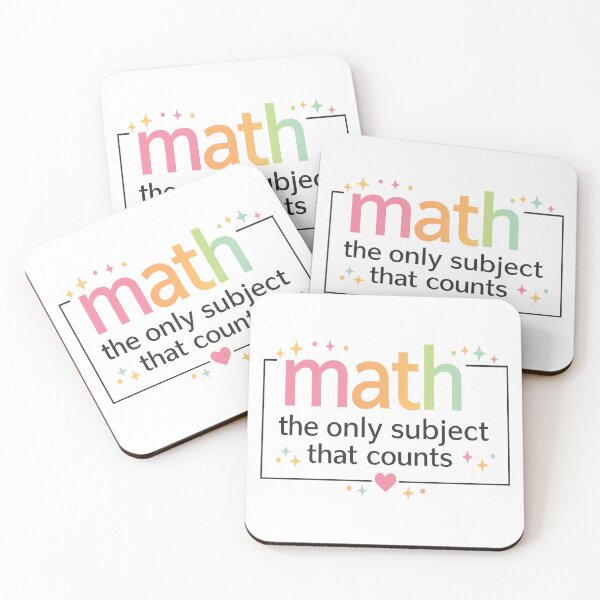 Item preview, math the only subject that counts,Math Teacher designed and sold by CloudyPress.