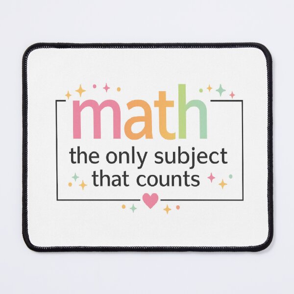 Item preview, math the only subject that counts,Math Teacher designed and sold by CloudyPress.