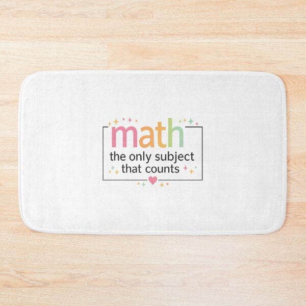 Item preview, math the only subject that counts,Math Teacher designed and sold by CloudyPress.