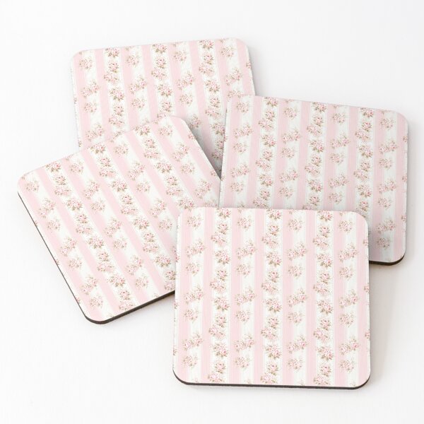 Item preview, Pink Floral Shabby Chic Stripped Coquette Pattern  designed and sold by LouieVanille.