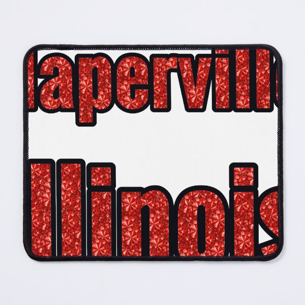 Item preview, Naperville Illinois City Name With Red Rhinestone designed and sold by TheIconSmith.