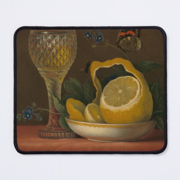 Item preview, Vintage Dutch Still Life with Lemon and Crystal Glass – 19th Century Classical Fruit Painting Wall Art designed and sold by KingFineArt.