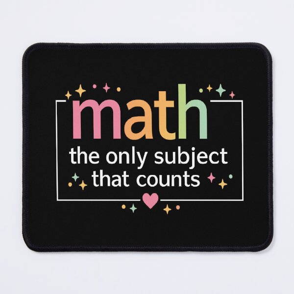 Item preview, math the only subject that counts,Math Teacher designed and sold by CloudyPress.