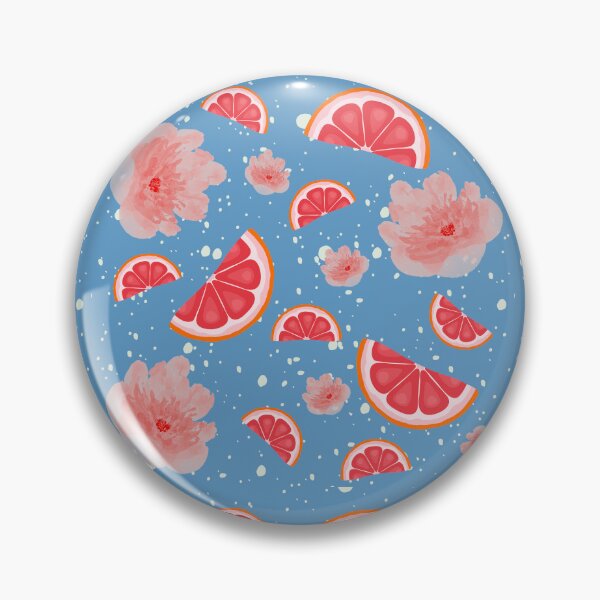 Item preview, Floral Summer Grapefruit Print  designed and sold by ApricityPhrases.