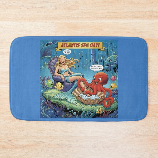 Item preview,  Atlantis Spa Day - Mermaid Comic Art Print designed and sold by SammyMorry.