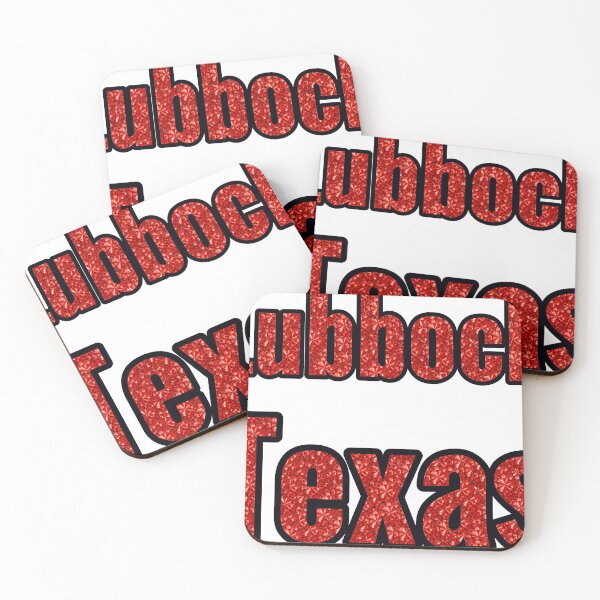 Item preview, Lubbock Texas City Name With Red Rhinestone designed and sold by TheIconSmith.