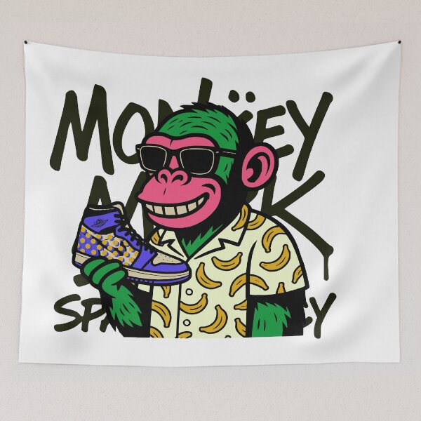 Item preview, MONKEY MARK – Sneaker Ape Mosaic Style designed and sold by DixTartare.