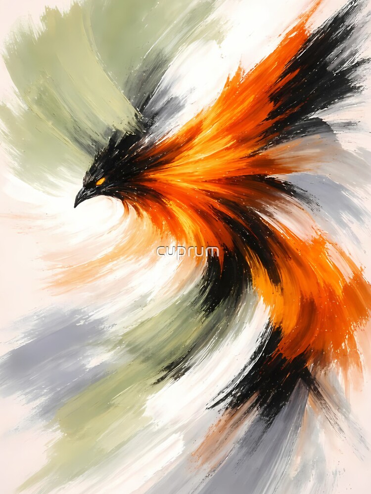 Thumbnail 4 of 4, iPhone Case, Dynamic Firebird Abstract designed and sold by cuprum.