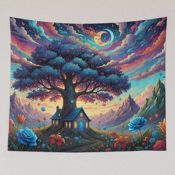 Item preview, Fantastic nighttime dream garden designed and sold by Sigtrix.