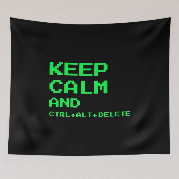 Item preview, Keep Calm and Ctrl Alt Del - Funny IT Support Tech Humor designed and sold by vividlukas.