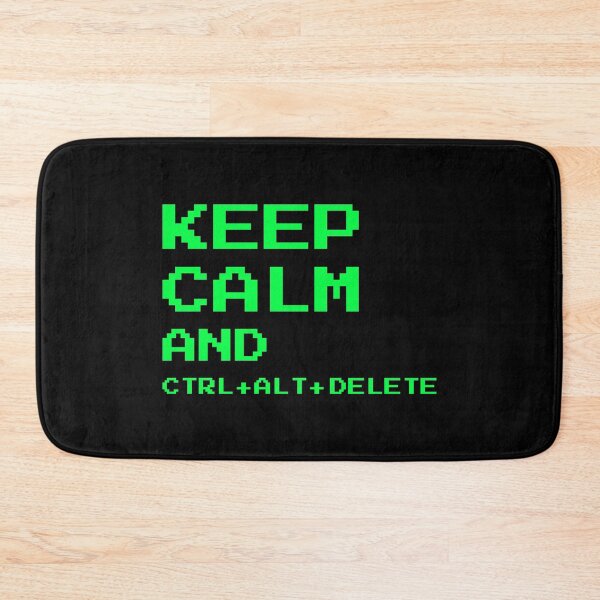 Item preview, Keep Calm and Ctrl Alt Del - Funny IT Support Tech Humor designed and sold by vividlukas.
