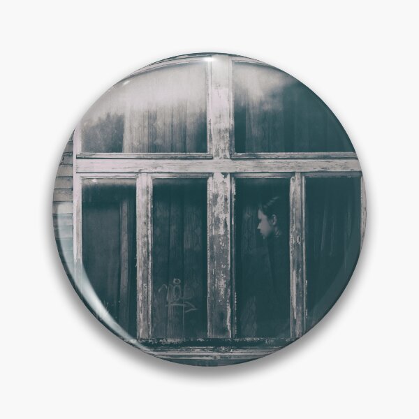 Item preview, Mysterious ghostly female figure behind old window designed and sold by grande76.