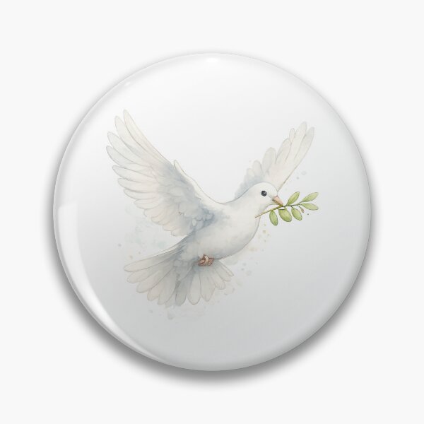 Item preview, Watercolor drawing of a dove, peace, tribute, hope, love designed and sold by CadresSauvages.