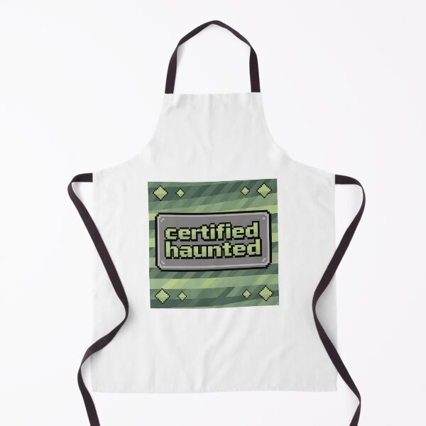 Item preview, Certified Haunted Pixel Text - Retro Gaming Meme designed and sold by PictorialWhimsy.