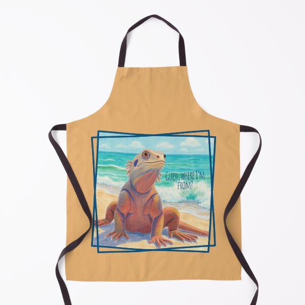 Item preview, Iguana Lizard Colorful on the Beach of Galapagos designed and sold by Reniferka Artifacts.
