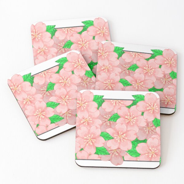 Item preview, cherry blossom embroidery-like art designed and sold by UniartCutesy.