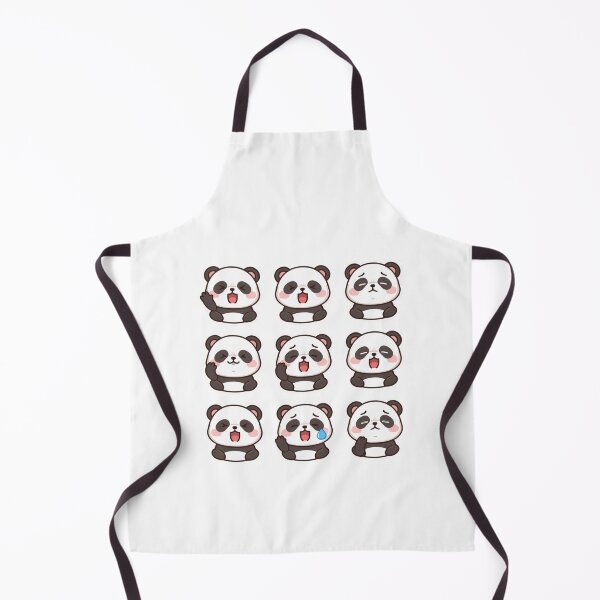 Item preview, Cute Panda Expressions – Kawaii Happy Sleepy Angry Sticker Pack designed and sold by Ashley critters.