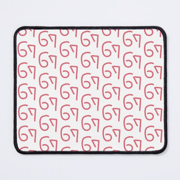 Item preview, Cute Pink Number 67 - Hand Drawn Preppy Aesthetic designed and sold by YoThinIT.
