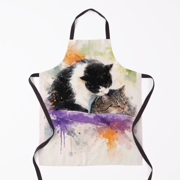 Item preview, Two Cats in Vibrant Splashes designed and sold by cuprum.