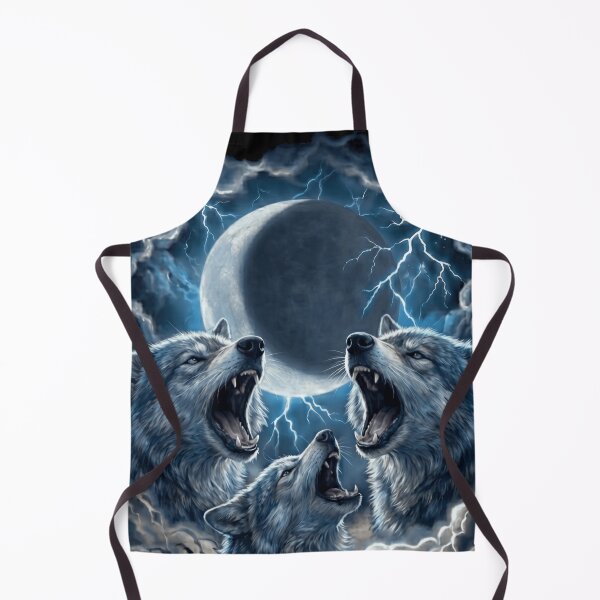 Item preview, Three Wolves Howling Under Electric Emerald Moonlight designed and sold by SkeletonsDanger.