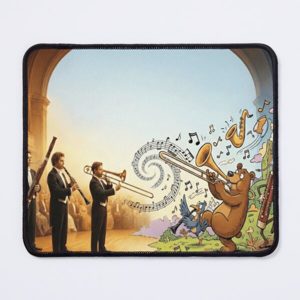Item preview, Animals from cartoons jamming with classical musicians designed and sold by AllanMuniz.