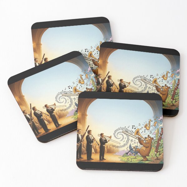 Item preview, Animals from cartoons jamming with classical musicians designed and sold by AllanMuniz.