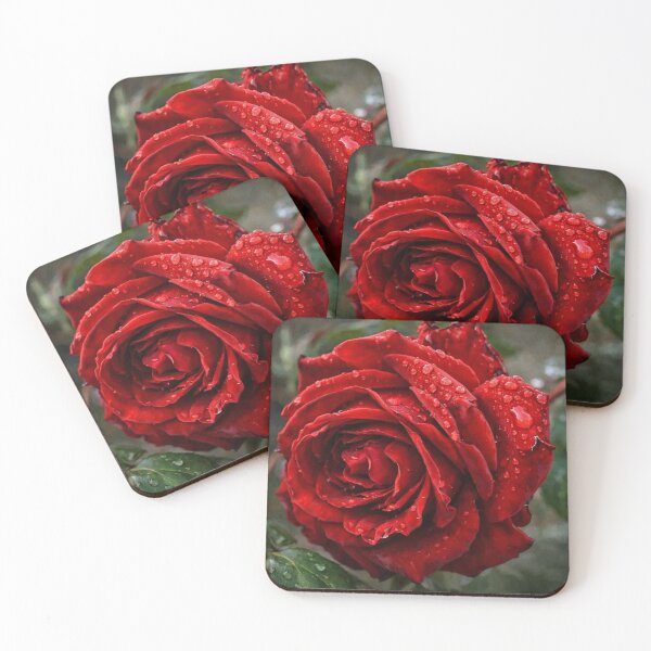 Item preview, Crimson Velvet: Dewy Red Rose designed and sold by Dreamy Armine Art.
