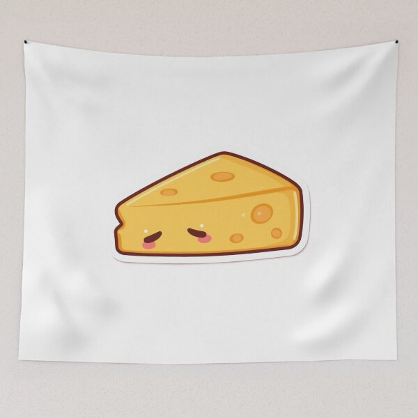 Item preview, Cute Sleeping Cheese Sticker Lazy Kawaii Snack designed and sold by ICONWALA.