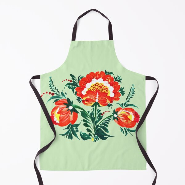 Item preview, Bouquet of red-yellow flowers, Ukraine art, Petrykivka style, author's drawing designed and sold by Sunflower-7.