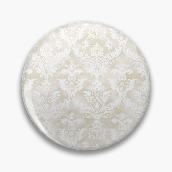 Artikelvorschau, Off-White Damast Shabby Chic Coquette Muster entworfen und verkauft von LouieVanille.