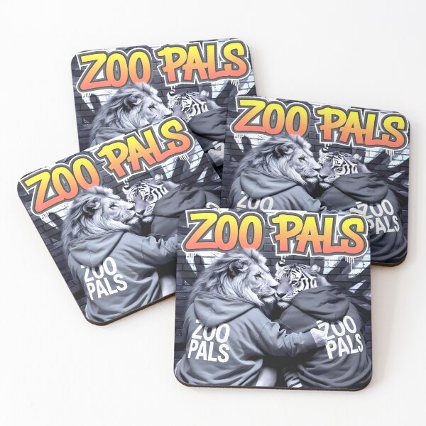 Item preview, Lion and Tiger in Urban Style - Zoo Pals Streetwear designed and sold by Art-Arcade6.