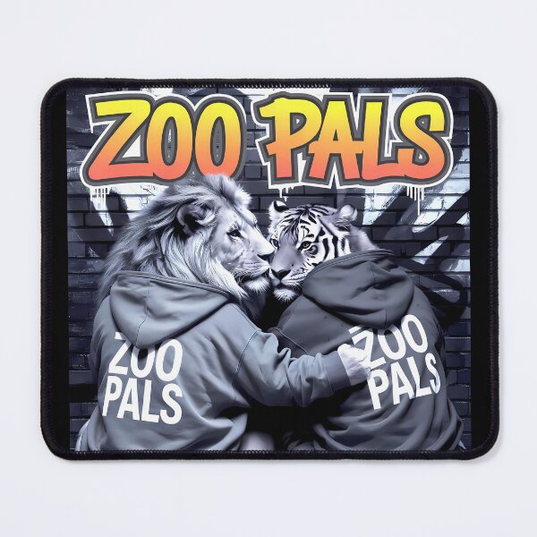 Item preview, Lion and Tiger in Urban Style - Zoo Pals Streetwear designed and sold by Art-Arcade6.