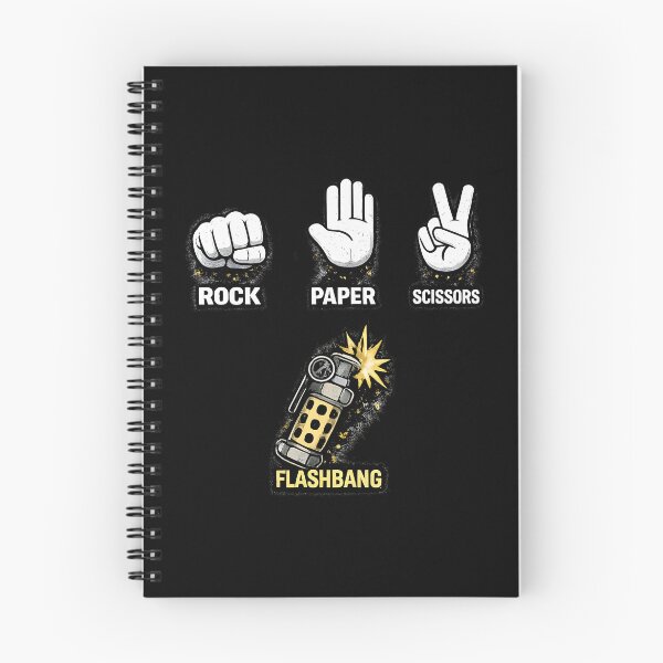Item preview, Rock Paper Scissors Flashbang – Gamer Humor FPS Meme Design designed and sold by OlizaPrint.