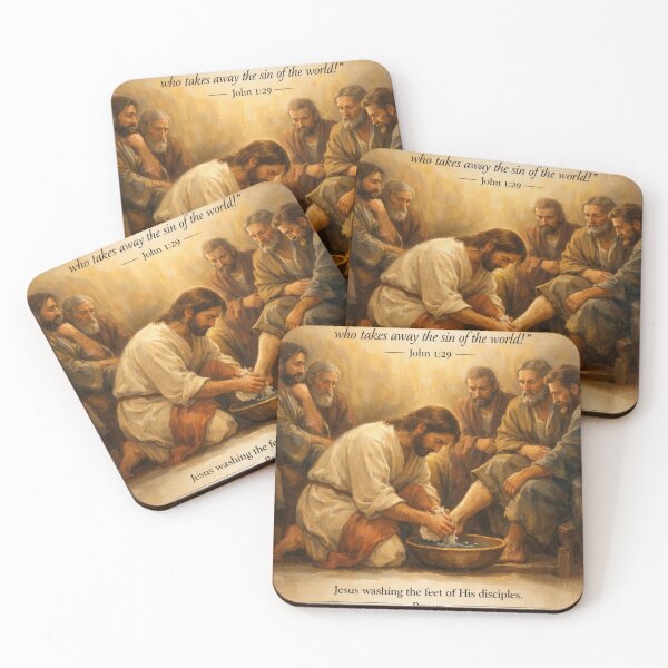 Item preview, Behold the Lamb Foot Washing designed and sold by Prayful.