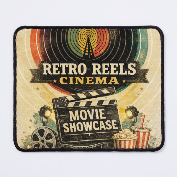 Item preview, Retro Cinema Movie Showcase Vintage Poster Art designed and sold by Cine8.