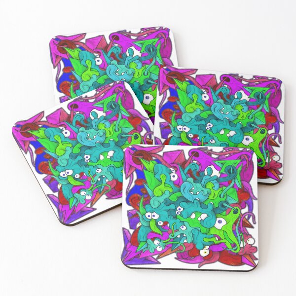 Item preview, Color Tiles #21A - Touches of abstract cubism designed and sold by liquid-print.